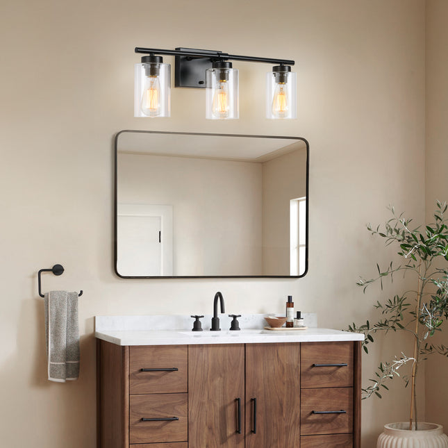 Wall Sconce Glass Shade 3-Light