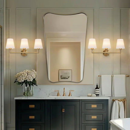 Wall Sconce Fabric Shade 3-Light