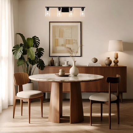 Wall Sconce Glass Shade 4-Light