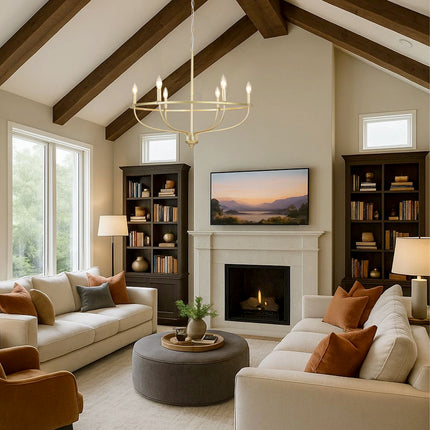 Chandelier Iron Ring 6-Light