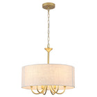 Chandelier Fabric Drum Shade 6-Light