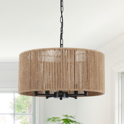 Chandelier Rope Shade 5-Light