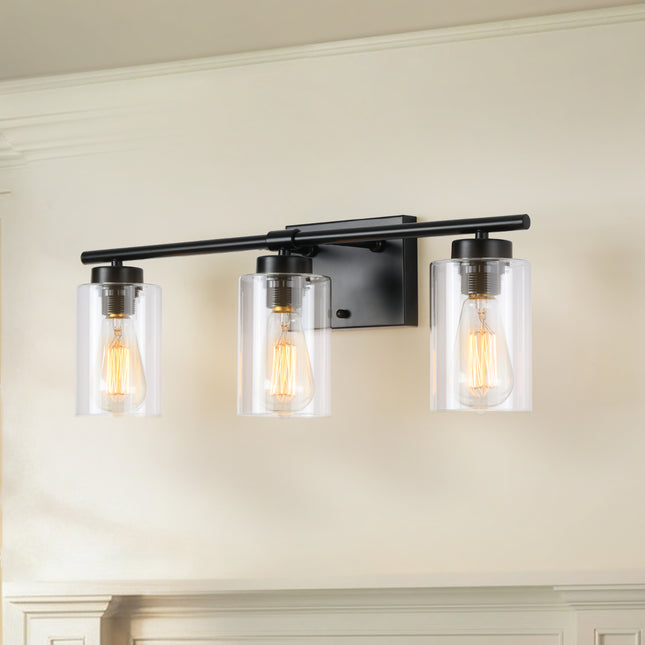 Wall Sconce Glass Shade 3-Light