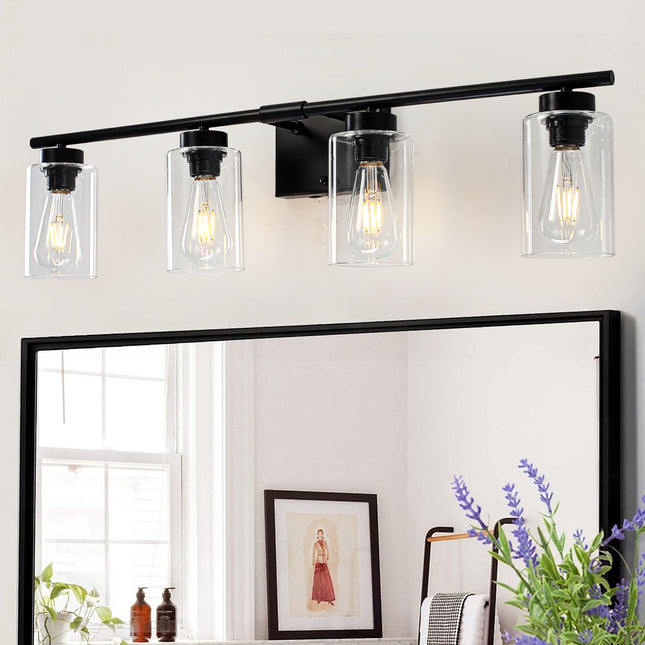 Wall Sconce Glass Shade 4-Light