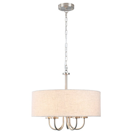 Chandelier Fabric Drum 5-Light