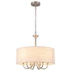 Chandelier Fabric Drum Shade 6-Light