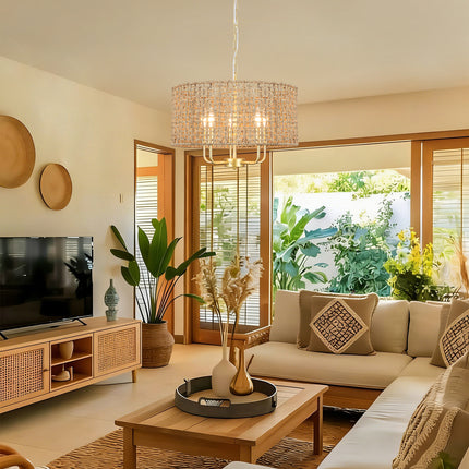 Chandelier Seagrass Rope 5-Light