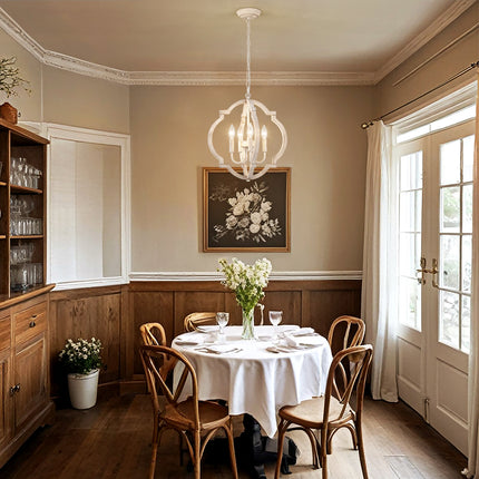 Chandelier Wood 4-Light