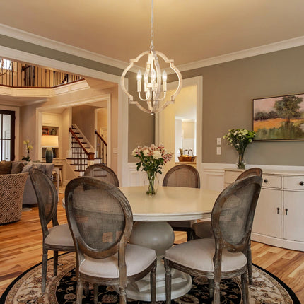 Chandelier Wood 4-Light