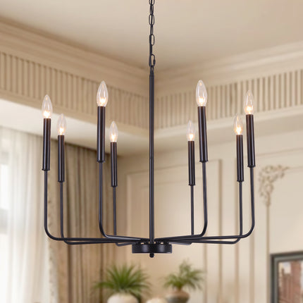 Chandelier Wrought Iron 8-Light