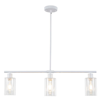 Island Pendant Light Glass Shade 3-Light