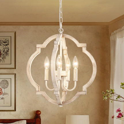 Chandelier Wood 4-Light