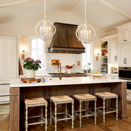 Chandelier Wood 4-Light